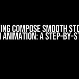 Creating Compose Smooth Stopping Rotation Animation: A Step-by-Step Guide