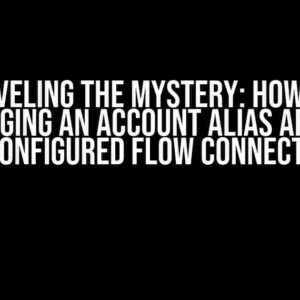 Unraveling the Mystery: How Does Changing an Account Alias Affect Pre-Configured Flow Connections?